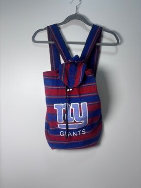 New York Giants NY Football NFL Backpack Bag Knit Mexican Baja Beach Sack